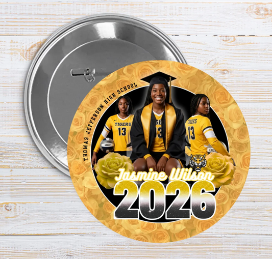 12 Graduation Buttons