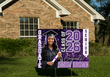 Graduation Yard Sign (18 in by 24 in) Double-Sided
